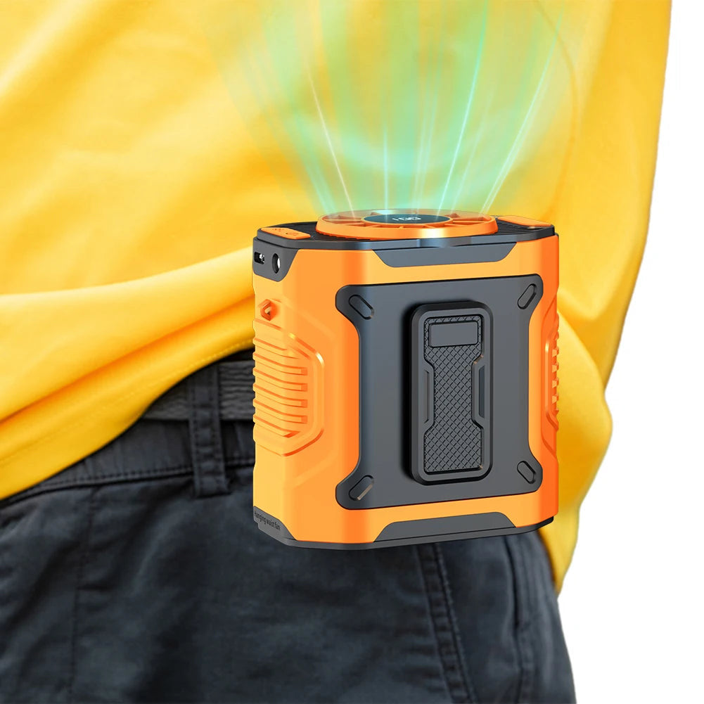 Stay Cool on the Go: The Ultimate Portable USB Rechargeable Waist Fan 